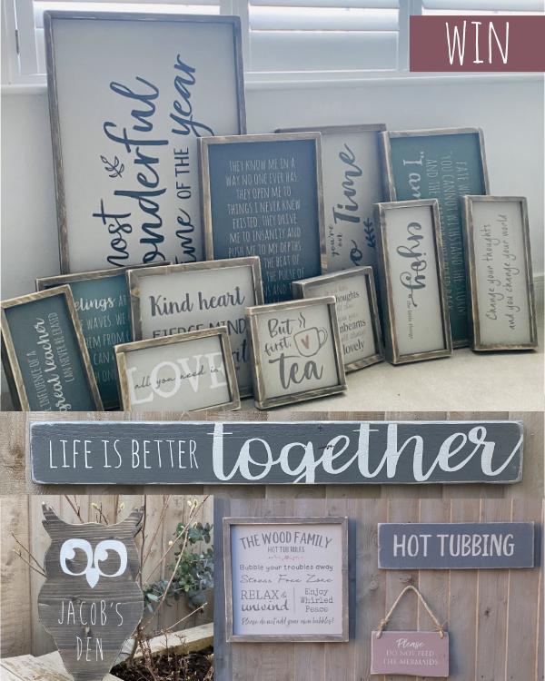 A Sign A Month Giveaway - April | The Imperfect Wood Company