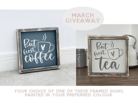 A Sign A Month Giveaway - March 2021 | The Imperfect Wood Company