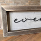 Every family has a story | Framed Rustic Long Wood Sign