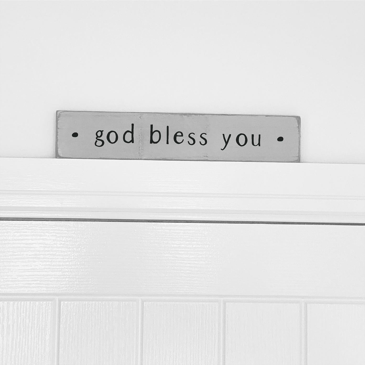 Above The Door | God Bless You - The Imperfect Wood Company - Above The Door