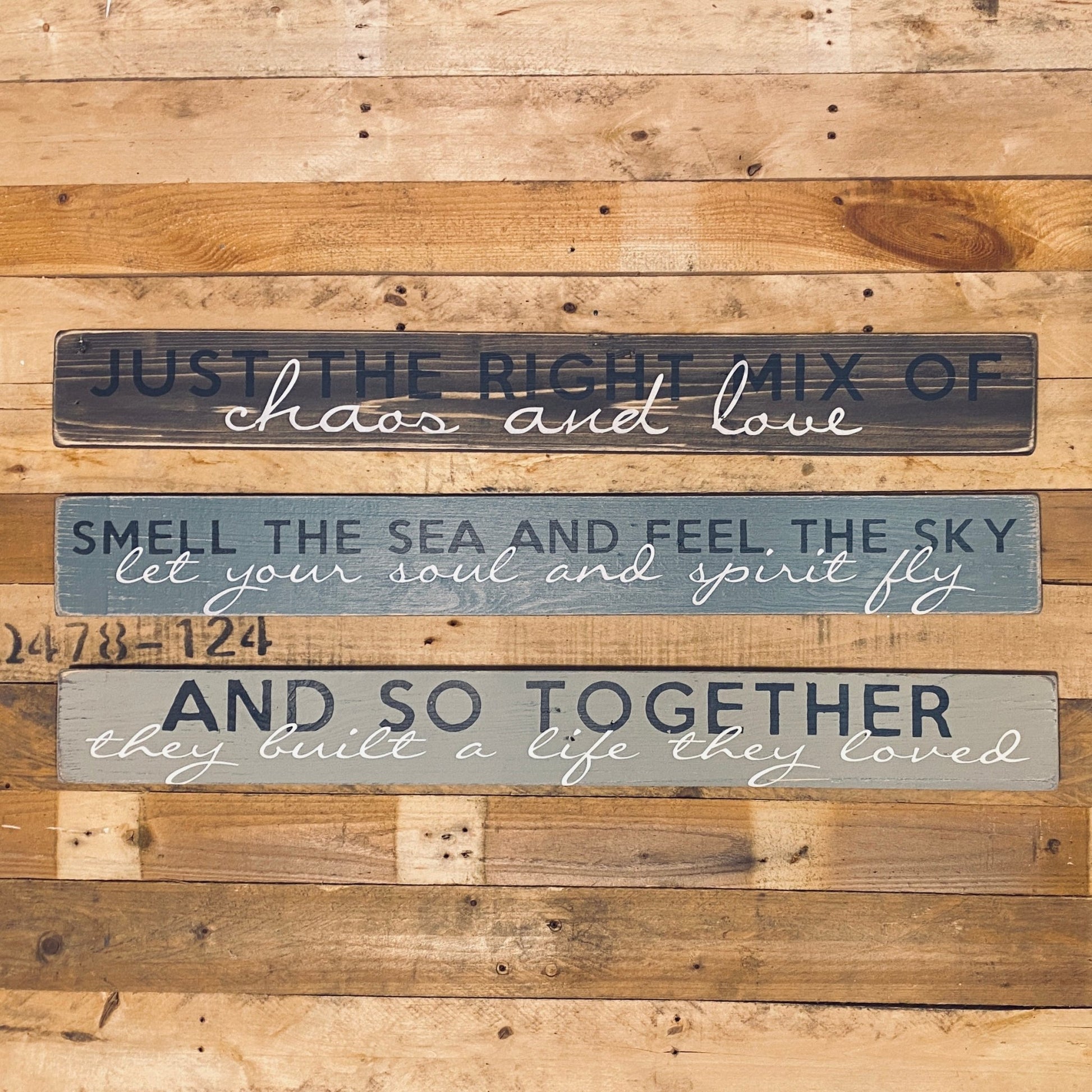 And so together... | Long Wood Sign - The Imperfect Wood Company - Long Wood Sign