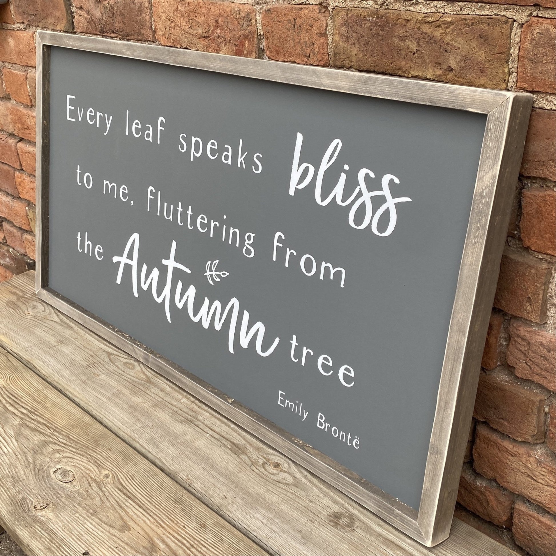 Autumn | Framed Wood Sign - The Imperfect Wood Company - Framed Wood Sign