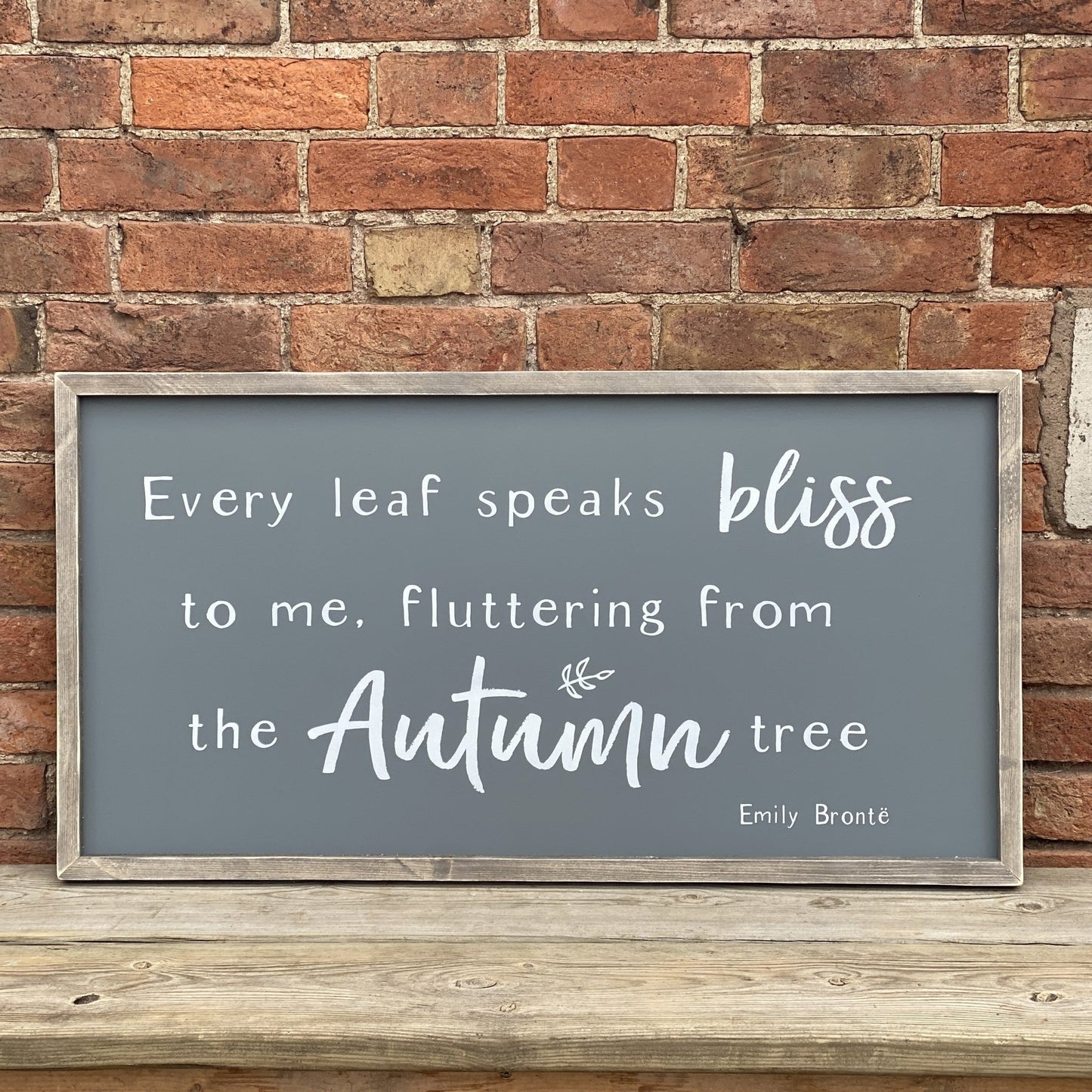 Autumn | Framed Wood Sign - The Imperfect Wood Company - Framed Wood Sign
