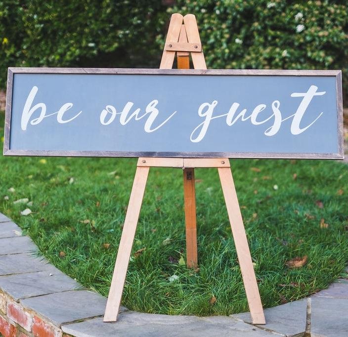Be Our Guest | Framed Wood Sign - The Imperfect Wood Company - Framed Wood Sign