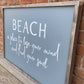 Beach | Framed Wood Sign - The Imperfect Wood Company - Framed Wood Sign