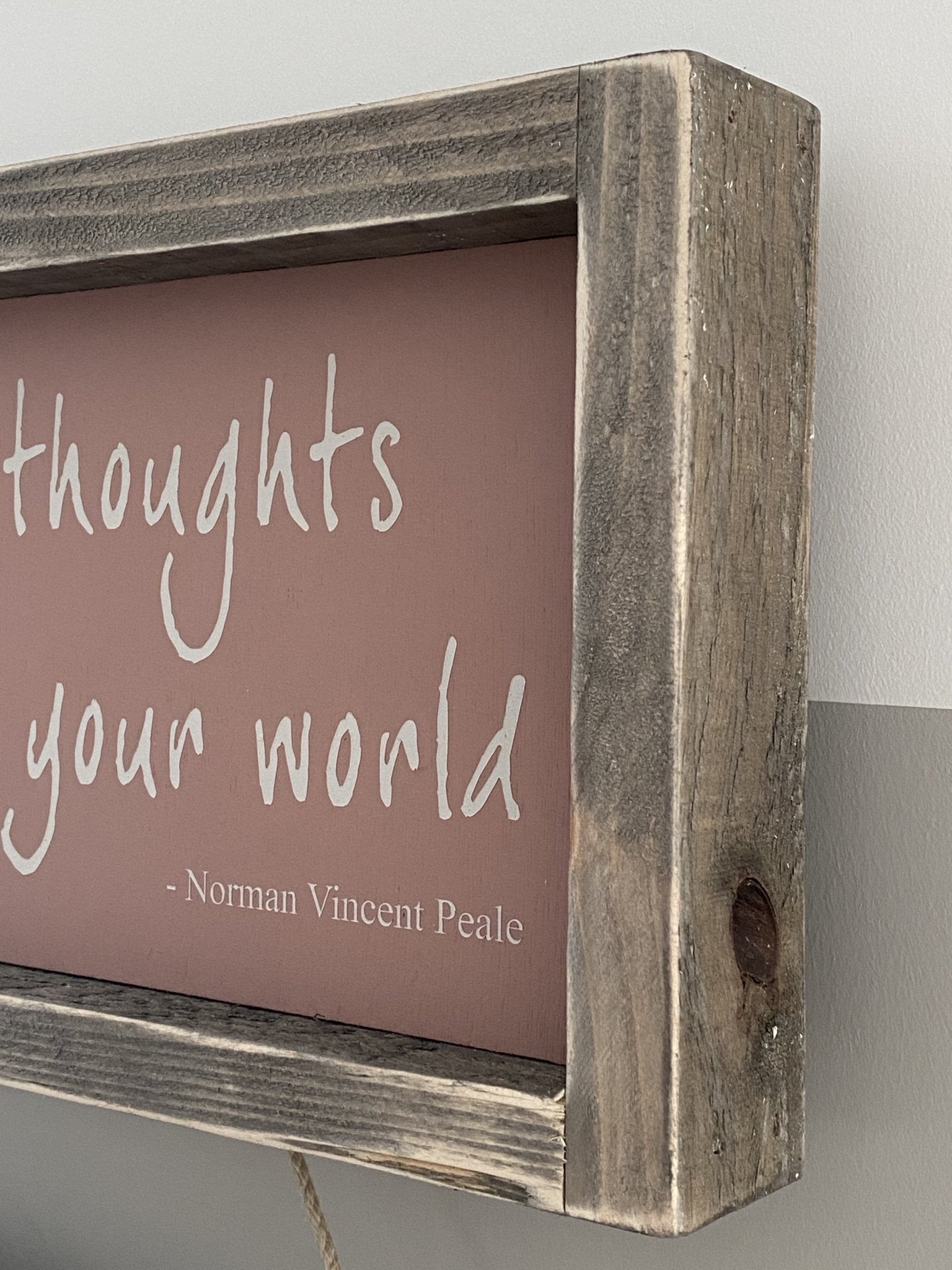 Change Your Thoughts | Framed wood sign | #MIND - The Imperfect Wood Company - Framed Wood Sign