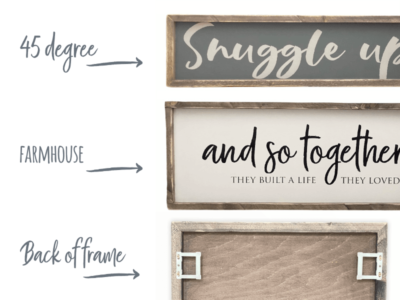 Couples Sign | Personalised Framed Wood Sign - The Imperfect Wood Company - Personalised Framed Wood Sign