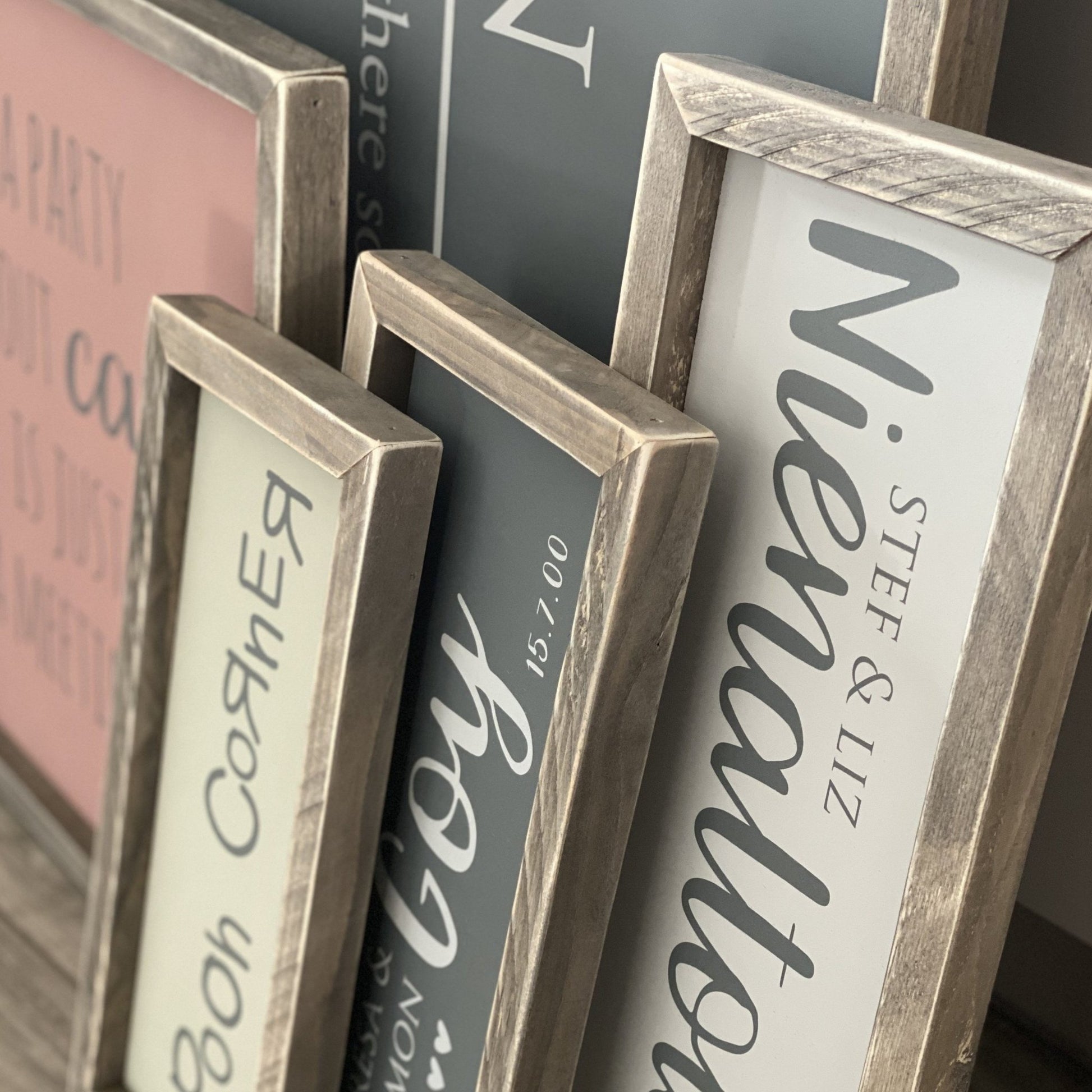Create your own Framed Wood Sign | Bespoke - The Imperfect Wood Company - Framed Wood Sign
