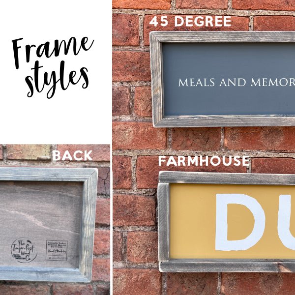 Create your own Framed Wood Sign | CUSTOM - The Imperfect Wood Company - Create Your Own Framed Sign