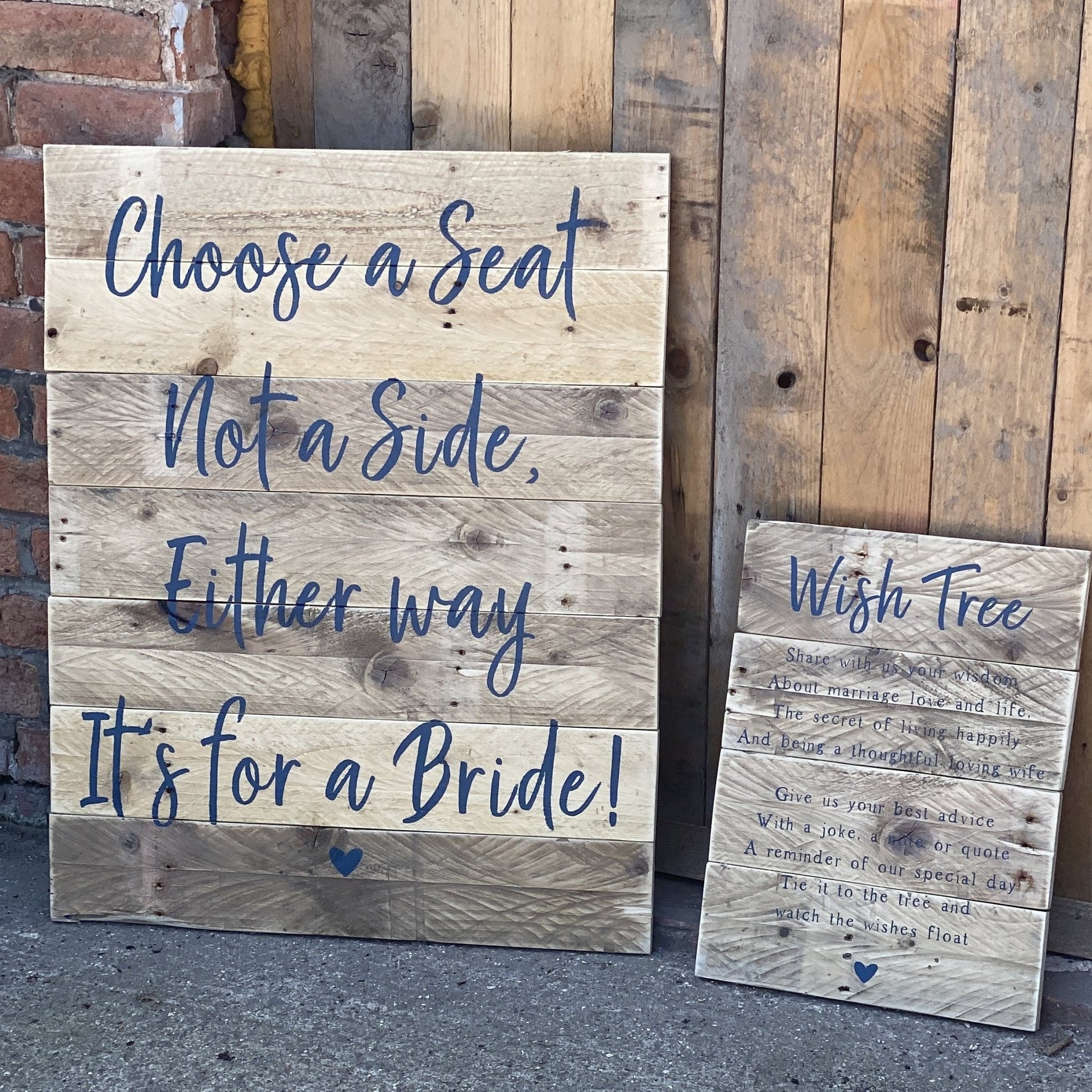 Create Your Own Planked Wood Sign | Bespoke - The Imperfect Wood Company - Create Your Own Planked Sign