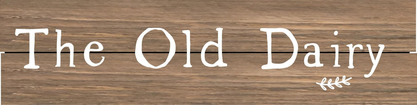 CUSTOM | Planked Wood Sign l The Old Dairy - The Imperfect Wood Company - Custom