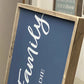 Family Sign | Framed Wood Sign - The Imperfect Wood Company - Framed Wood Sign
