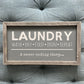 Laundry... a never ending story | Framed wood sign - The Imperfect Wood Company - Framed Wood Sign