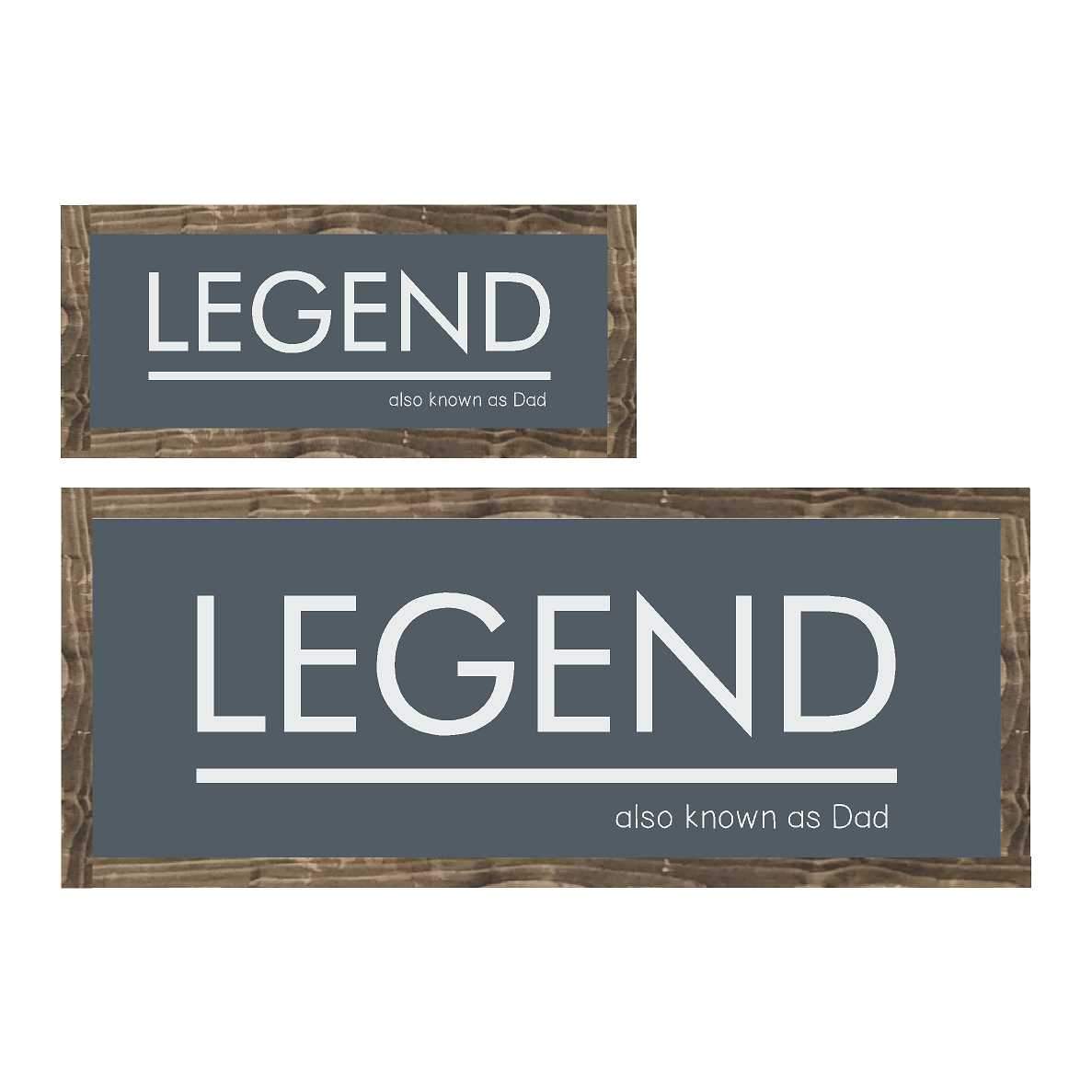 Legend | Framed Wood Sign - The Imperfect Wood Company - Framed Wood Sign