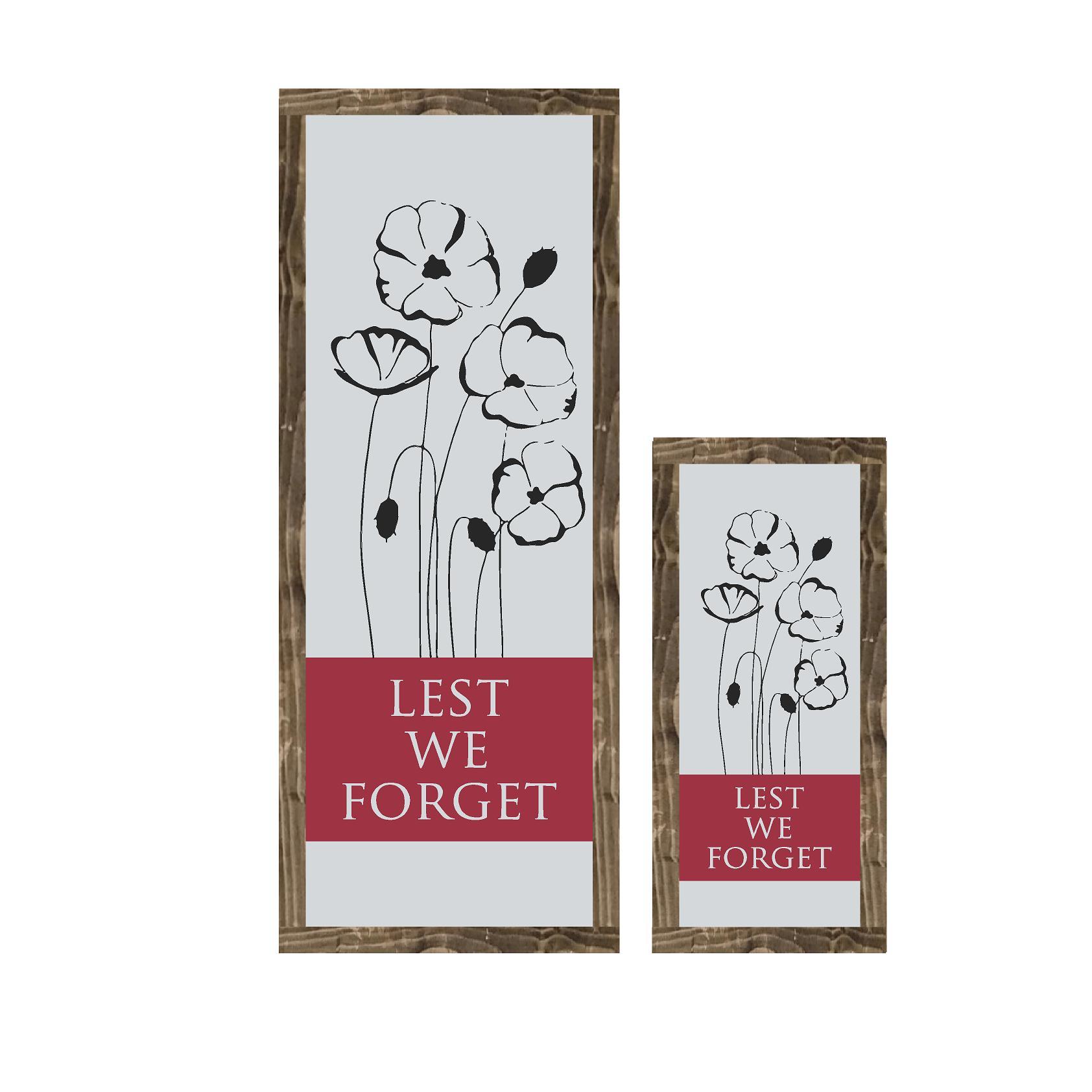 Lest We Forget | Framed Wood Sign - The Imperfect Wood Company - Framed Wood Sign