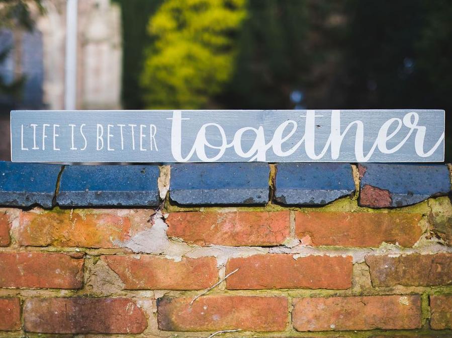 Life Is Better Together | Long Wood Sign - The Imperfect Wood Company - Long Wood Sign