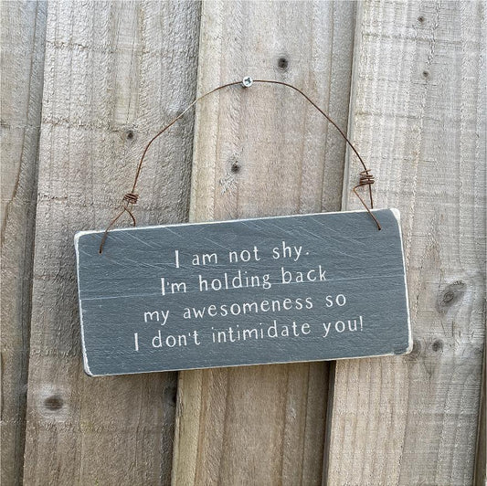 Little Notes | I Am Not Shy - The Imperfect Wood Company - Little Notes
