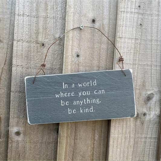 Little Notes | In a World Where... - The Imperfect Wood Company - Little Notes