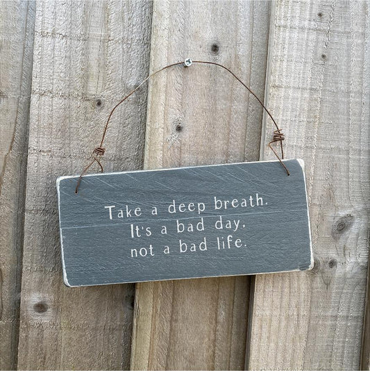 Little Notes | Take A Deep Breath - The Imperfect Wood Company - Little Notes