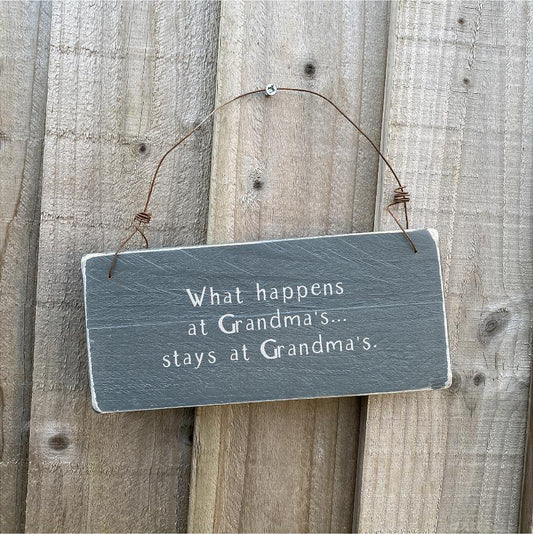 Little Notes | What Happens At Grandma's... - The Imperfect Wood Company - Little Notes