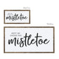 Meet me under the Mistletoe | Framed Wood Sign - The Imperfect Wood Company - Framed Wood Sign