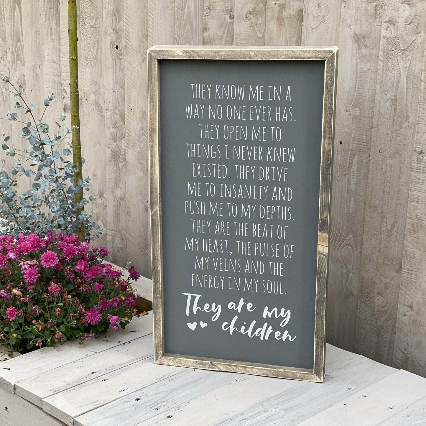 My Children | Framed Wood Sign - The Imperfect Wood Company - Framed Wood Sign