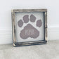Personalised Paw Print | Framed Wood Sign - The Imperfect Wood Company - Framed Wood Sign