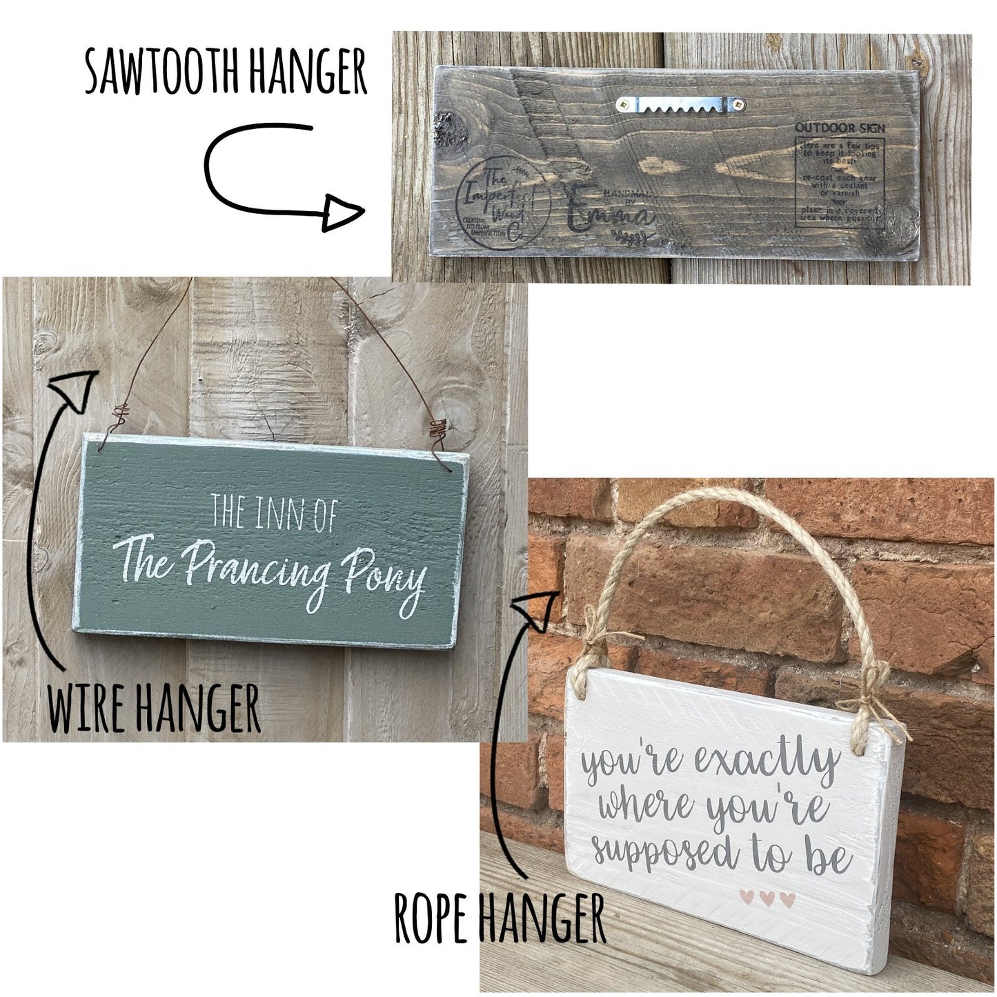 Please leave parcels | Reclaimed Wood Sign - The Imperfect Wood Company - Hanging Wood Sign