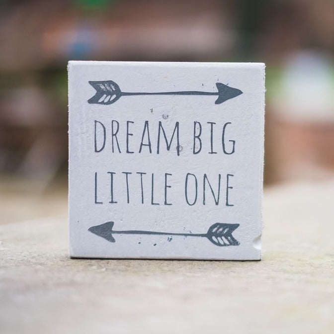 Reclaimed Wood Mini Sign | Dream Big - The Imperfect Wood Company - Mini wood sign