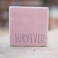 Reclaimed Wood Mini Sign | Survived - The Imperfect Wood Company - Mini wood sign
