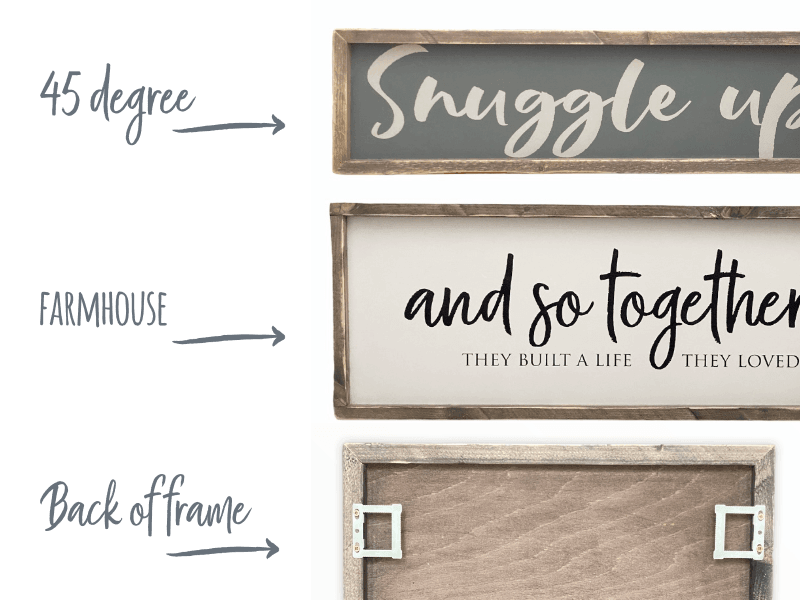 Snuggle Up | Framed Wood Sign - The Imperfect Wood Company - Framed Wood Sign