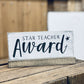 Star Teacher Award | Ready Made - The Imperfect Wood Company - Ready Made