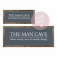 The Man Cave | Framed Wood Sign - The Imperfect Wood Company - Framed Wood Sign