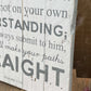 Trust in the Lord | Reclaimed Planked Wood Sign - The Imperfect Wood Company - Planked Wood Sign