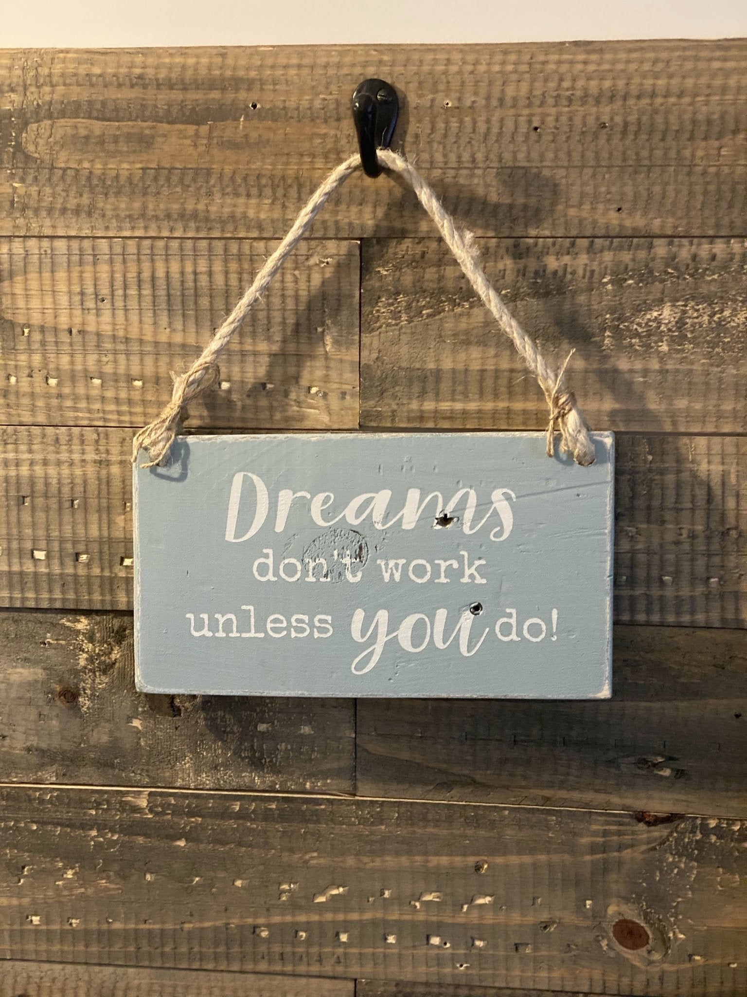 Your Own Words | Hanging Wood Sign | Bespoke - The Imperfect Wood Company - Hanging Wood Sign